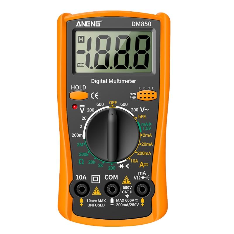 A-neng Dm850 Automotive Multimeter Rms Multimeter Voltage for Smart Voltmeter Pliers Amper Capacimeter Electric Tools