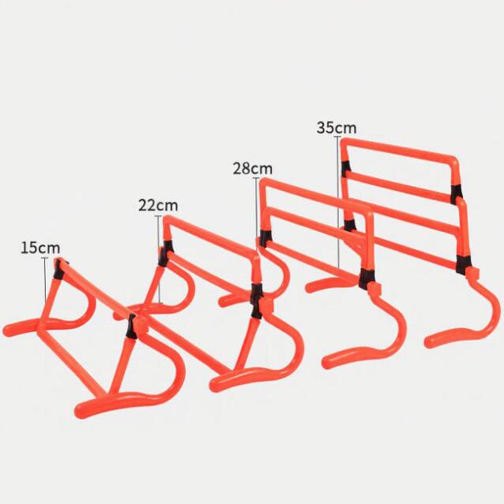 5Pcs Agility Hurdles Adjustable Height Speed Training Equipment for Hurdle Football