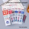 Large Capacity Quick-Drying Hobby Pen Refill, 0.5mm ST Spring Bullet Tip, Clickable Cartridge in Black, Blue, Red