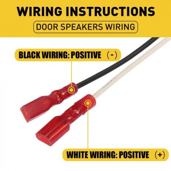 4X Car Door Speaker Wire Harness Connector Adapter For Jeep Dodge Chrysler EOA