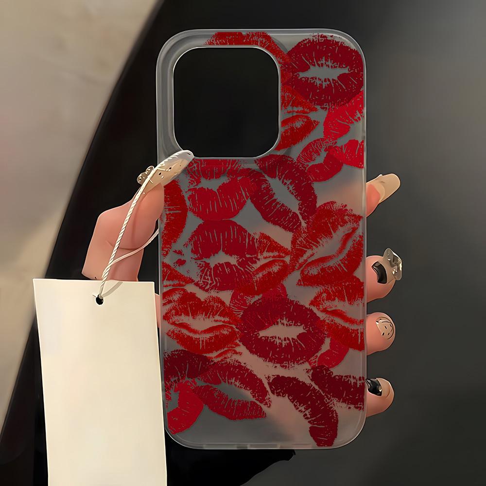 Sexy Lips Printed Phone Case For IPhone 11 Case IPhone 13 12 14 15 16 17 Pro Max Case 16 Plus 17Air Soft Silicone Y2K Cover