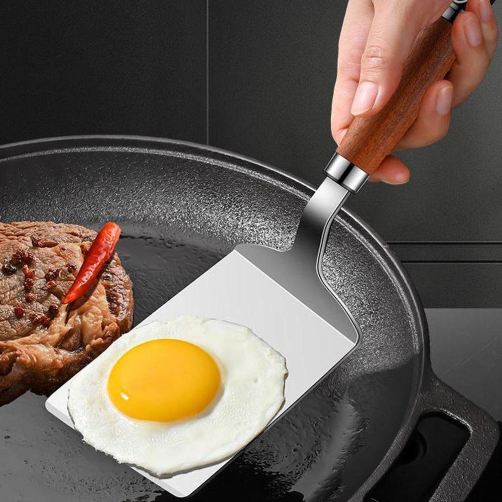 Nonstick Steak Spatula Wood Handle Fish Spatula Heavy Duty Pancake Turner Frying Pancakes