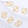18K Gold Plated Brass S Shape End Clasps Hooks Chain Connectors For Jewelry Making DIY Handmade Bracelets Necklace Accessories