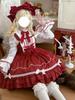 XHSUKADO Lolita Jumper Gothic Idol Fancy Heart School Cultural Size M Skirt, Lolita, Costume, Cosplay, Cute, Adult, Girls, Dress, Top, Spring, Autumn,