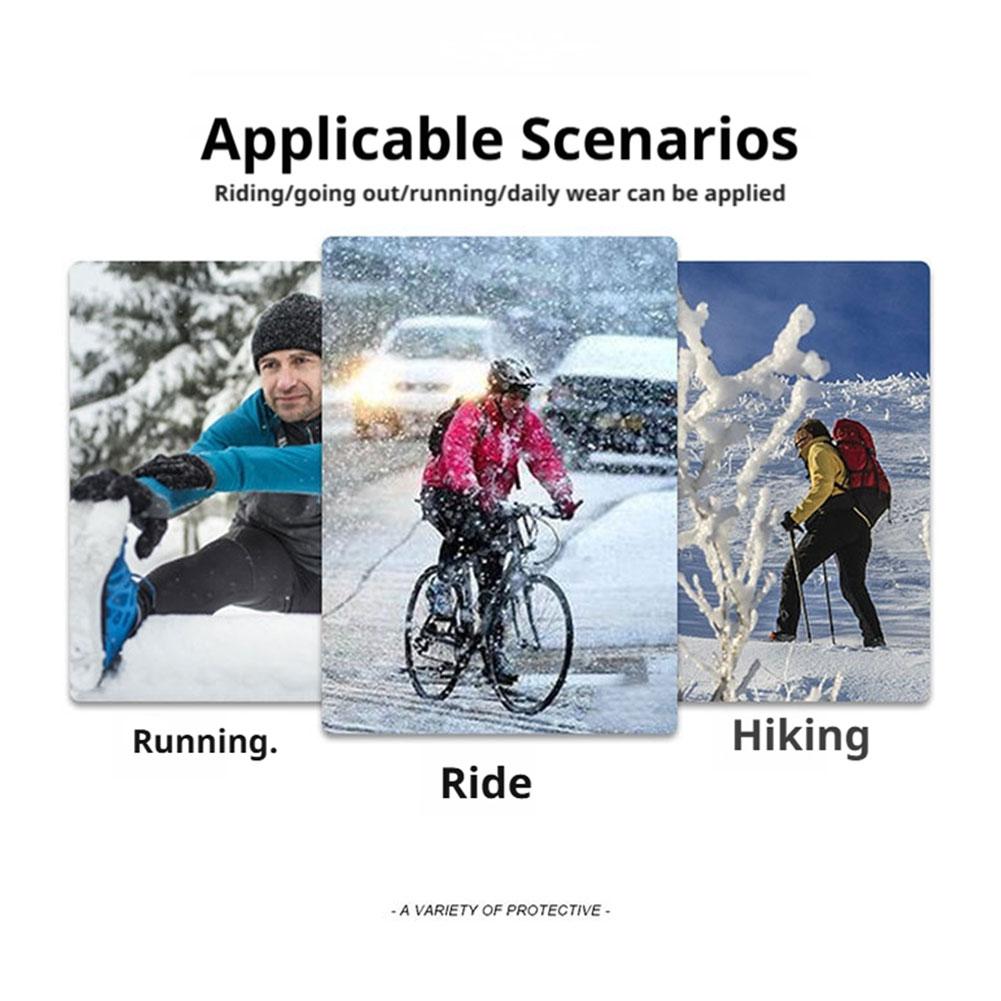 Motorcycle Gloves Men Black Autumn Winter Outdoor Cycling Gloves Gym Fitness Sports Running Warm Touch Screen Nonslip Gloves