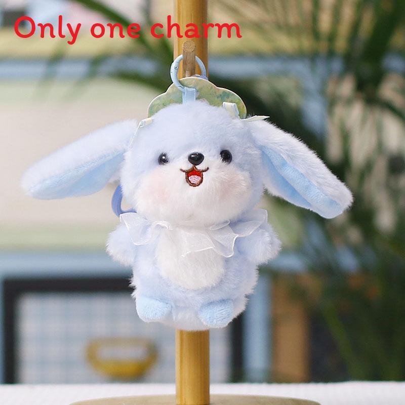 Plush Bunny Keychain Toy With Cute Ears For Wedding Gifts And Bag Decor