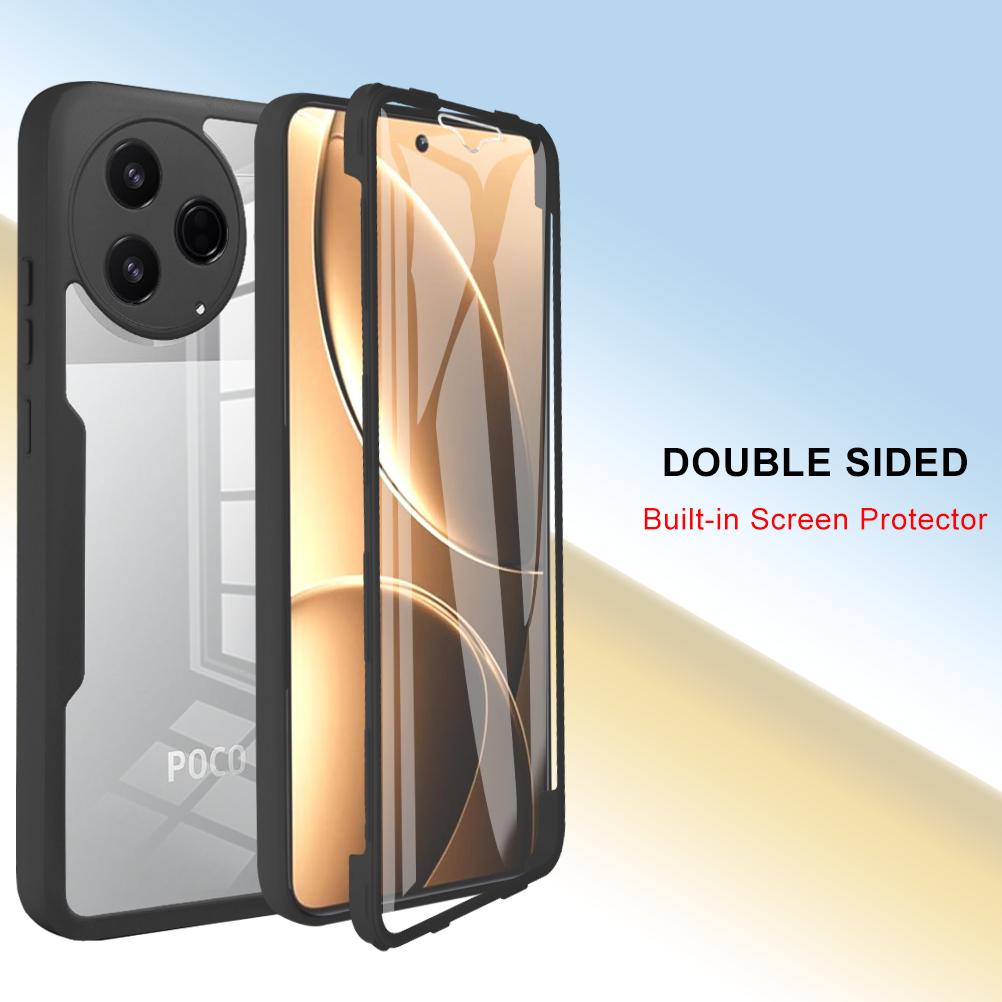 Full Body Protection Shockproof Case for Xiaomi Poco F7 Pro F7 Ultra Protective Cover Clear Fundas Coque Capa