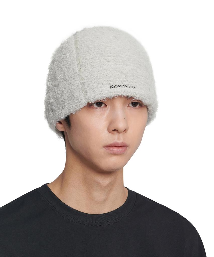 Nomaenyueol Nest Hairy Beanie - Light Gray