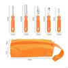 7 Pieces Pumpkin Carving Stencils Assortment Featuring Stainless Steel Kitchen Cutting Tools Lantern