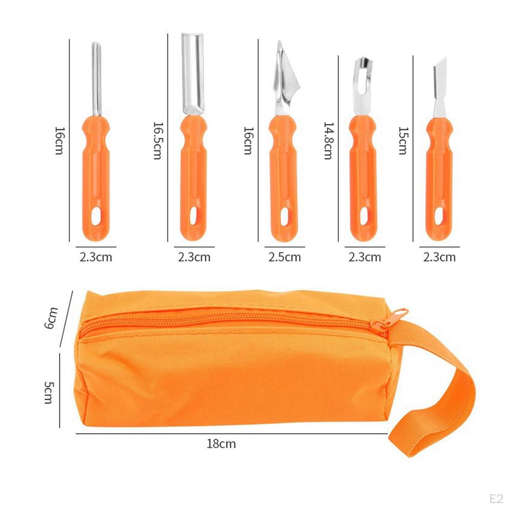 7 Pieces Pumpkin Carving Stencils Assortment Featuring Stainless Steel Kitchen Cutting Tools Lantern