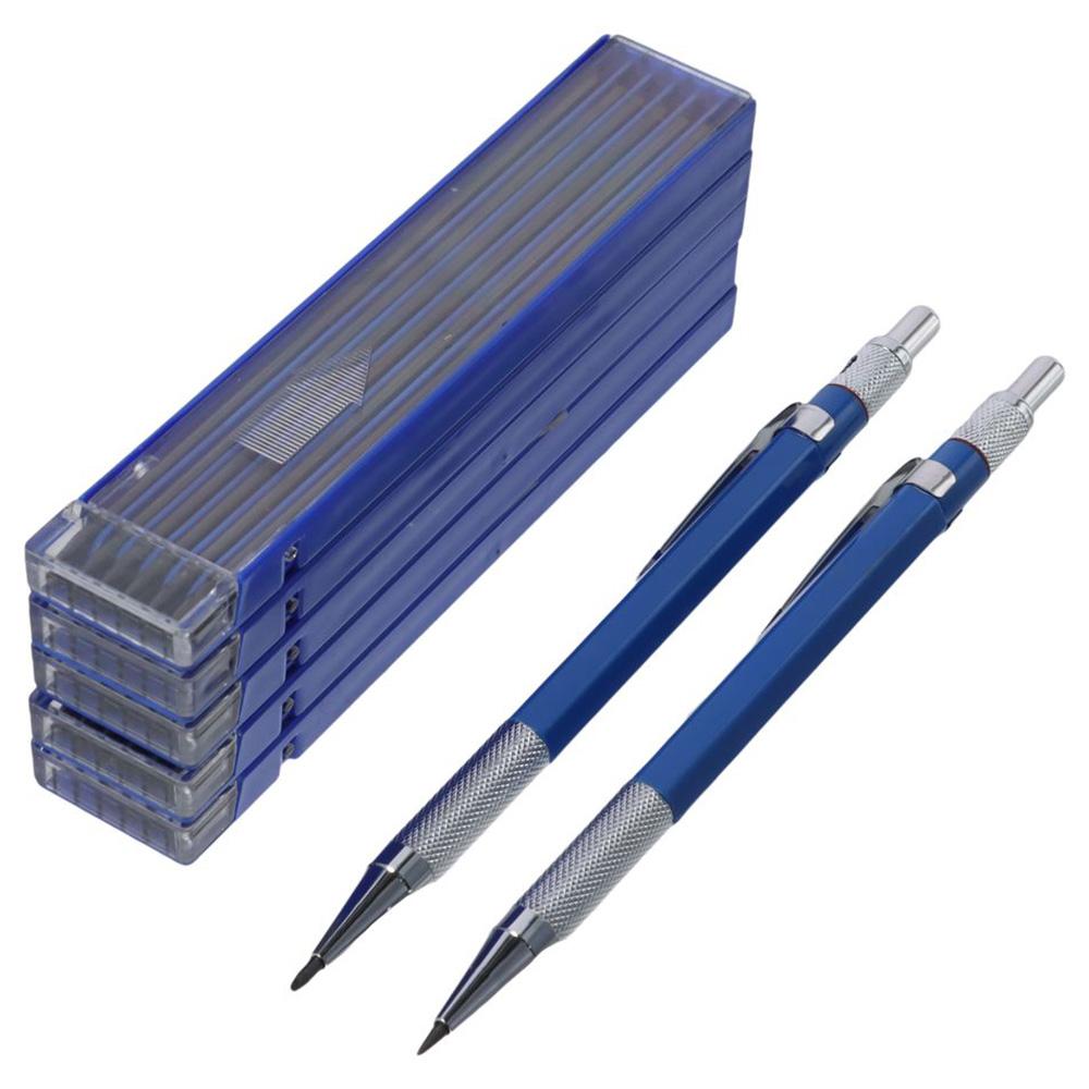 26 Pcs Marker Welders Pencil Metal Mechanical Pencils Silver Round Refills  Woodworking