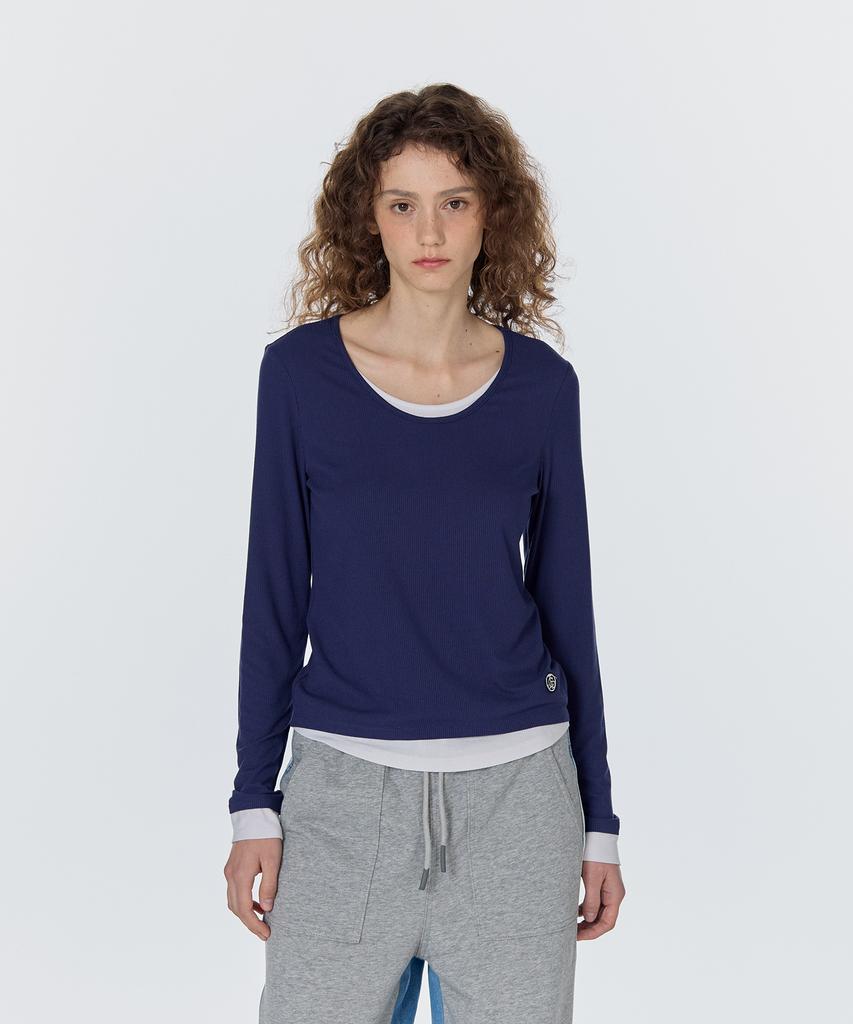 JUCYJUDY J Round Neck Layering T-Shirt (On) Jyts02Ag