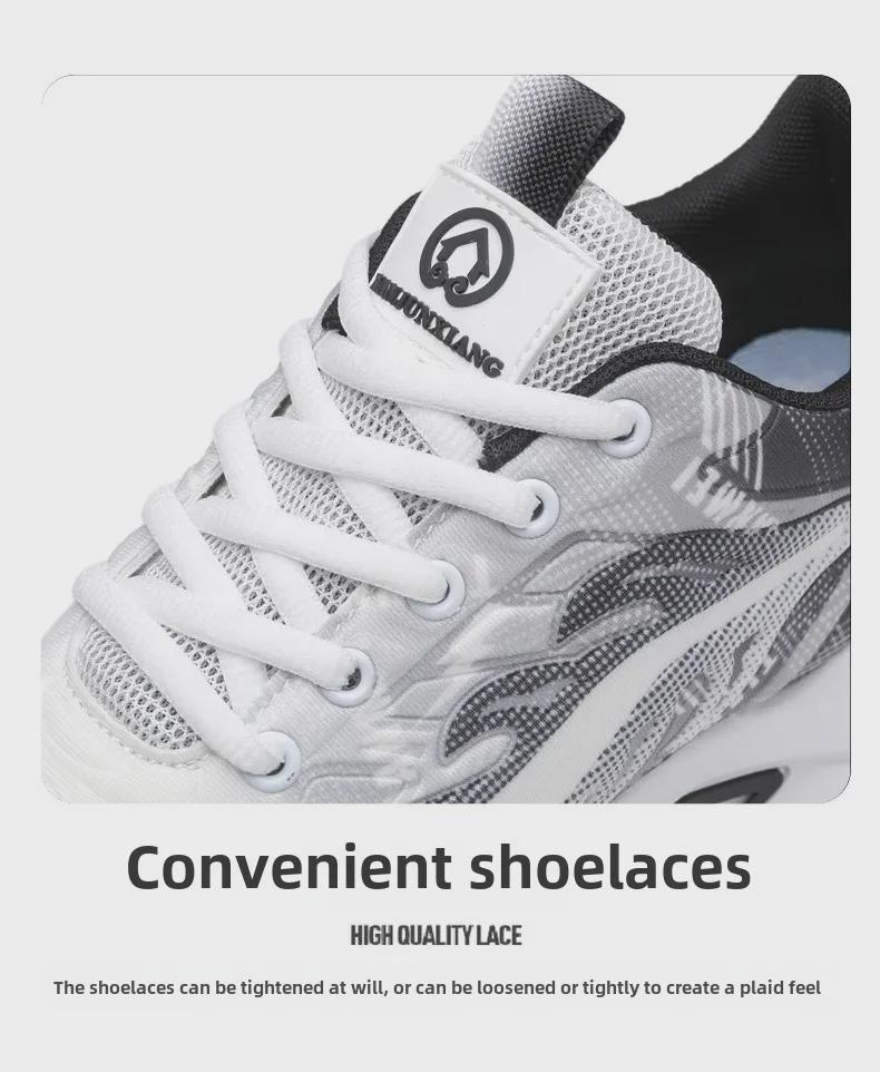 Men's Summer Breathable Shock-Absorbing Mesh Sneakers - Non-Slip, Trendy, Casual Shoes for Teens and Students