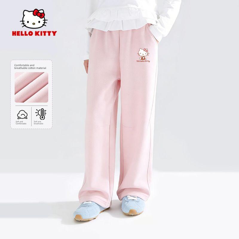 Hello Kitty Girls' Sweatpants Spring and Autumn Style Children's Trendy Pants Spring Girls' Carrot Pants Big Kids' Sweatpants