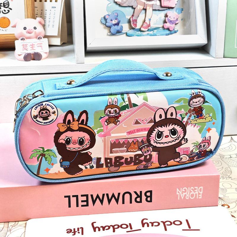 Pencil Case Student Large Capacity Portable Stationery Case Cute Girl Password Large Capacity Pencil Case