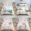 Cartoon Ballet Dancing Girl Comfortable Duvet Quilt Cover Pillowcase Bedding Set Children Bedroom Decoration Home Textile