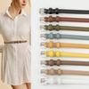Ladies Thin Belt Alloy Pin Buckle Retro Simple Style Girls Thin Waist Belt