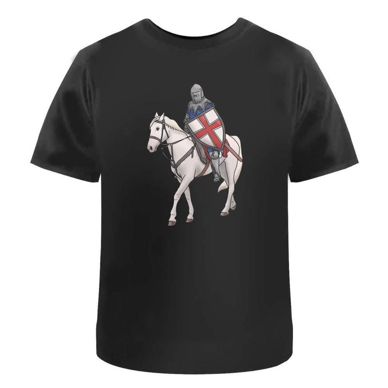 

Mounted Knight Cotton T Shirt Ta035584 - Men s Summer Cotton Graphic Tee S разноцветный