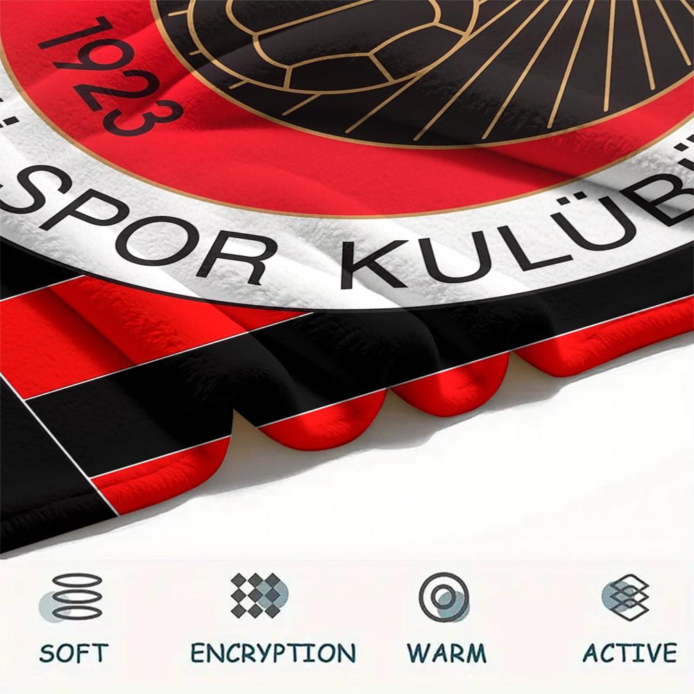 Gençlerbirliği S.K.  Print Flannel Blanket, High quality Comfortable for All Seasons, Home Decor, Warmth and Comfort