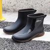 Waterproof Non Slip Wear-resistant Trendy Large Size Rain Boots for Men Casual Comfortable Chef Fishing Working Outdoor Footwear