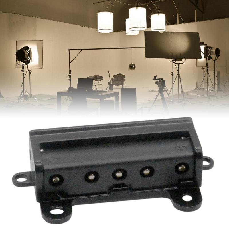 V Mount Battery Holder High Compatibility Metal Five-pin for Video Equipment Stable Power Supply Overload Protections