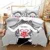 3D Print Anime Tokyo Ghoul Bedding Set Duvet Cover Bed Set Quilt Cover Pillowcase Comforter King Queen Size Boys Adult Bedding