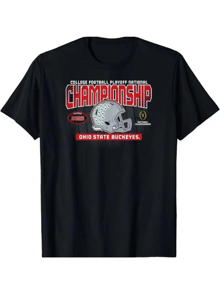 

Durable] Ohio State Buckeyes 2025 National Championship Black T-Shirt | Men s | 2XL
