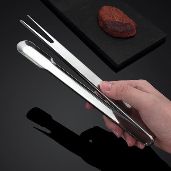 Szczypce do żywności ze stali nierdzewnej żaroodporny styl japoński wielofunkcyjne szczypce kuchenne Grill stek smażona ryba zacisk do grilla