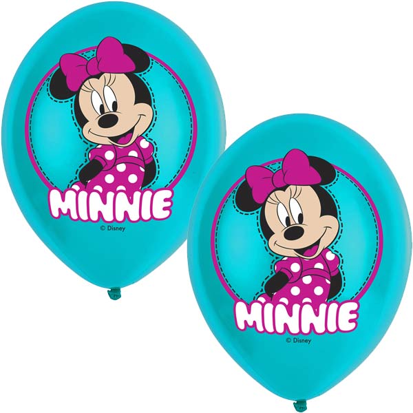 Balony Lateksowe Myszka Minnie 27 5 Cm 6 Szt.