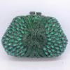 Blue/Green Rhinestone Women Evening Bag Party Dinner Minaudiere Luxury Lady Wedding Purse Bridal Handbags Gala Dazzling Clutches