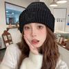 Autumn and Winter Hats Women's New Big Head Circumference Warm Knitted Hat Fleece Cold Hat Thickened Winter Wool Hat Winter