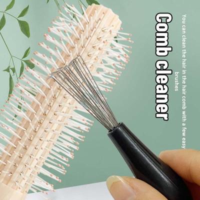 Comb Hair Brushes Cleaner Plastic Handle Remover Embedded Beauty Cleanup Hook Household Salon Hairdressing Cleaning Tool