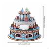 Rotating musical box Kit Birthday Gift Cake Model DIY Assembly 3D for Girls,