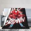 Chris Brown Warm Soft Blanket for Kids Plush Throw Flannel Couch Bed Sofa Cover Funny Bedspread