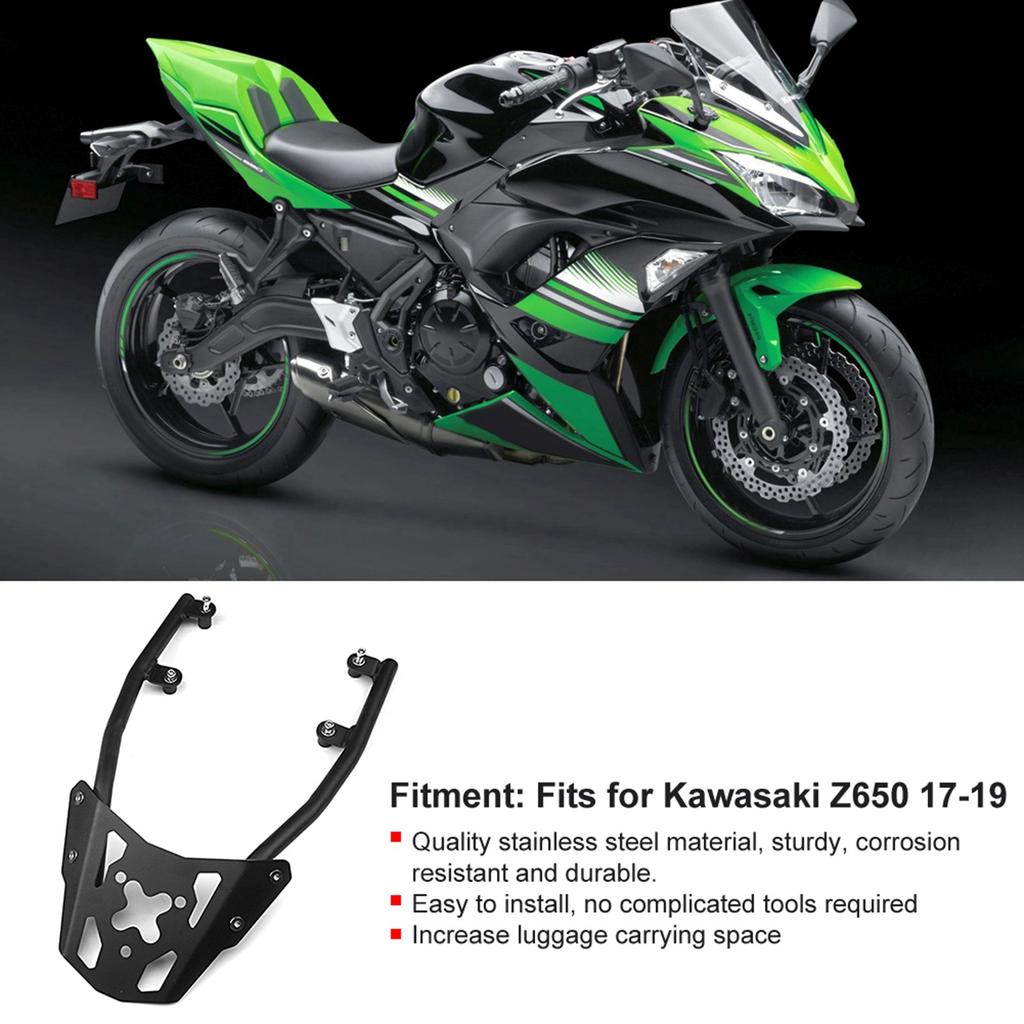 Motorcycle Rear Luggage Rack Shelf Carrier Support Fits for Z650 17‑19