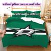 Ice Hockey Logo Pattern Bedding Quilt Set Quilt Cover Pillowcase Home Decoration Birthday Gift (1*duvet Cover+ 2*pillowcase, Without Core)