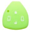 IKT Silicone Cover for Toyota, 4 Buttons, Fluorescent Green/Alphard/Noah/Voxy/Isis/Porte, Etc. Specially Designed To Be