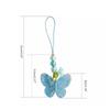 Flower Butterfly Pendant Phone Strap Portable Y2K Hanging Lanyard for Girls