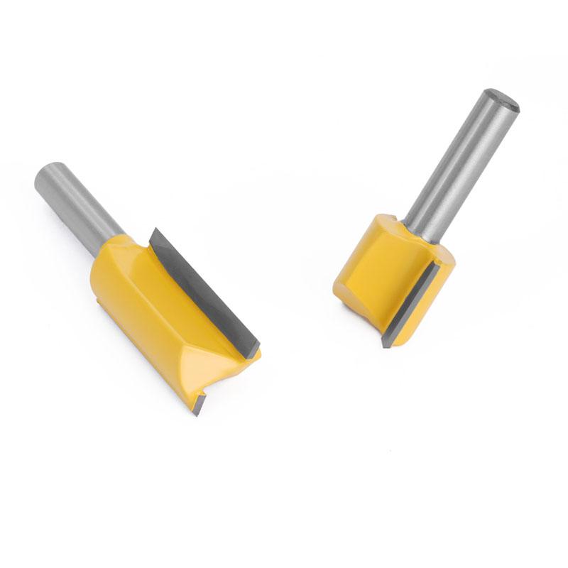 5pcs 8mm Shank Straight Bit Tungsten Carbide Double Flute Router Bits Milling Cutter for Wood Woodwork Tool