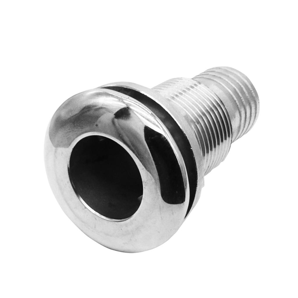 Boat Marine Drain Vent Yacht Water Outlet Port Bilge Drain Vent 316 Stainless Thru-Hull Valve Fitting 1 3/4 3/8 1/2Inch