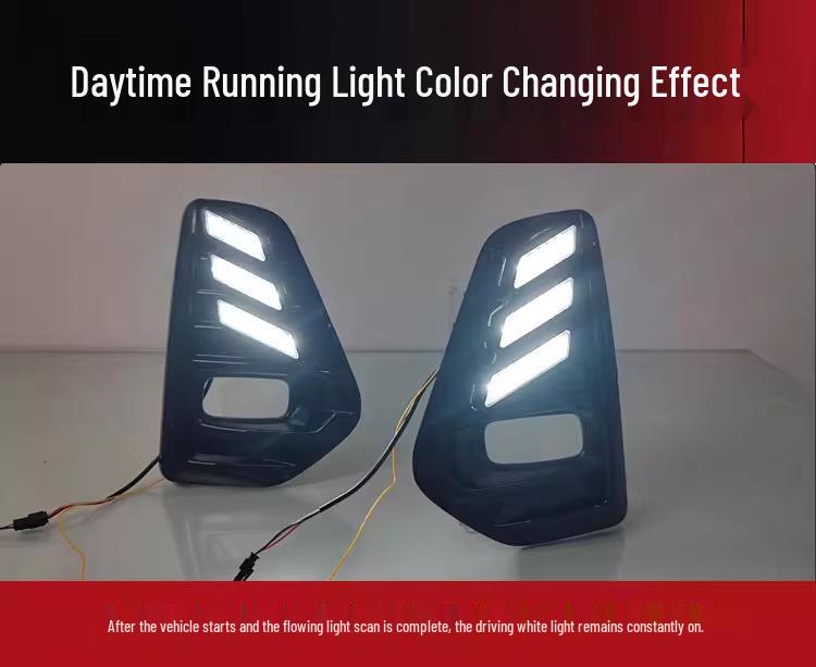 LED Flowing Daytime Running & Fog Light Frame for 2022-2024 Nissan Kicks