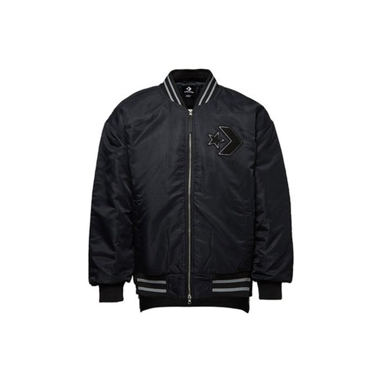 Converse Padded Bomber Asia Sizing  Black  Men s 10019324-A02 S