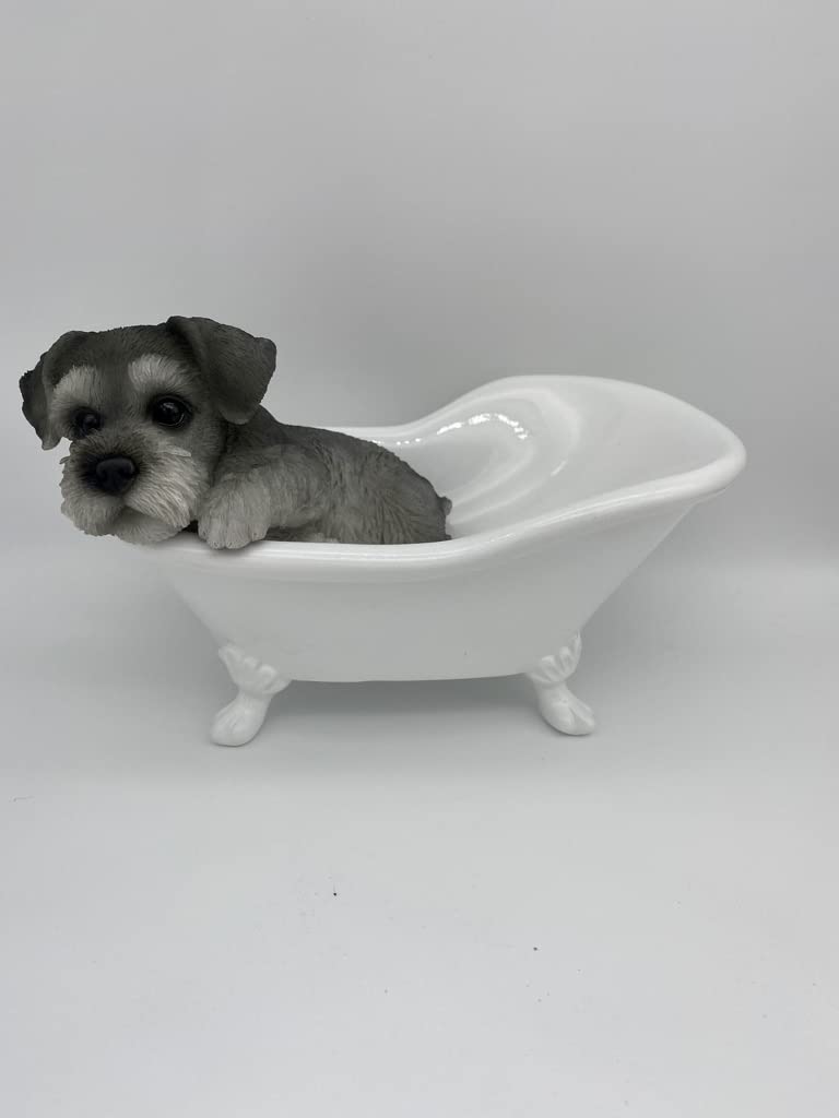 Toyo Sekiyari Dog Ornament Schnauzer (Bathtub)