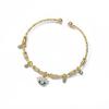 Hand Evil Eye Bracelet For Women Stainless Steel Zircon Bracelet Bangle Turkish Lucky Luxury Couple Zircon Pulseras Bijouxfemme