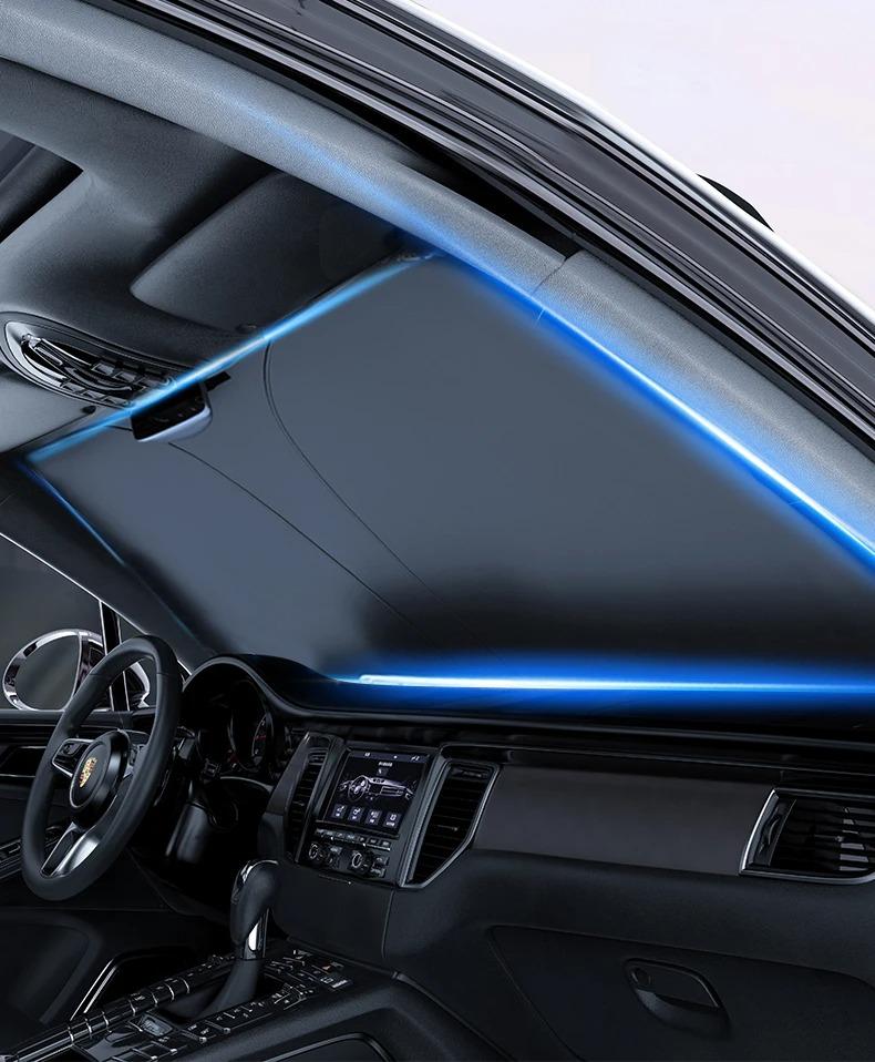 Auto Sonnenschutz UV-Reflexion Windschutzscheibe Schirm Frontscheiben-Sonnenschutz Schirm Faltbarer Sommerschutz Autositz Wärmeisolierung