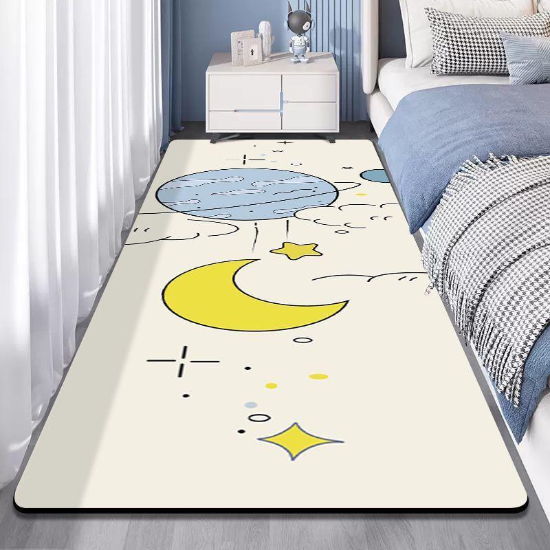 Cartoon Carpet Living Room Non Washable Wipable Carpet Bedroom Girl Bedside Carpet Mat Ins. Bedroom Sleeping Floor Mat