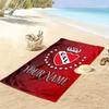 Name Custom CA Independiente Print Beach Towel, Large Soft Quick Dry Towel for Beach Camping Swimming