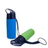 450ml Collapsible Water Bottle with Handle BPA Free Food Grade Leak Resistant Travel Sports Foldable Water Bottle