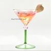 Creative Small Fresh Color Wave Dot Red Wine Glass Home Tall Cocktail Champagne Cup Vintage Ice Cream Dessert Cup