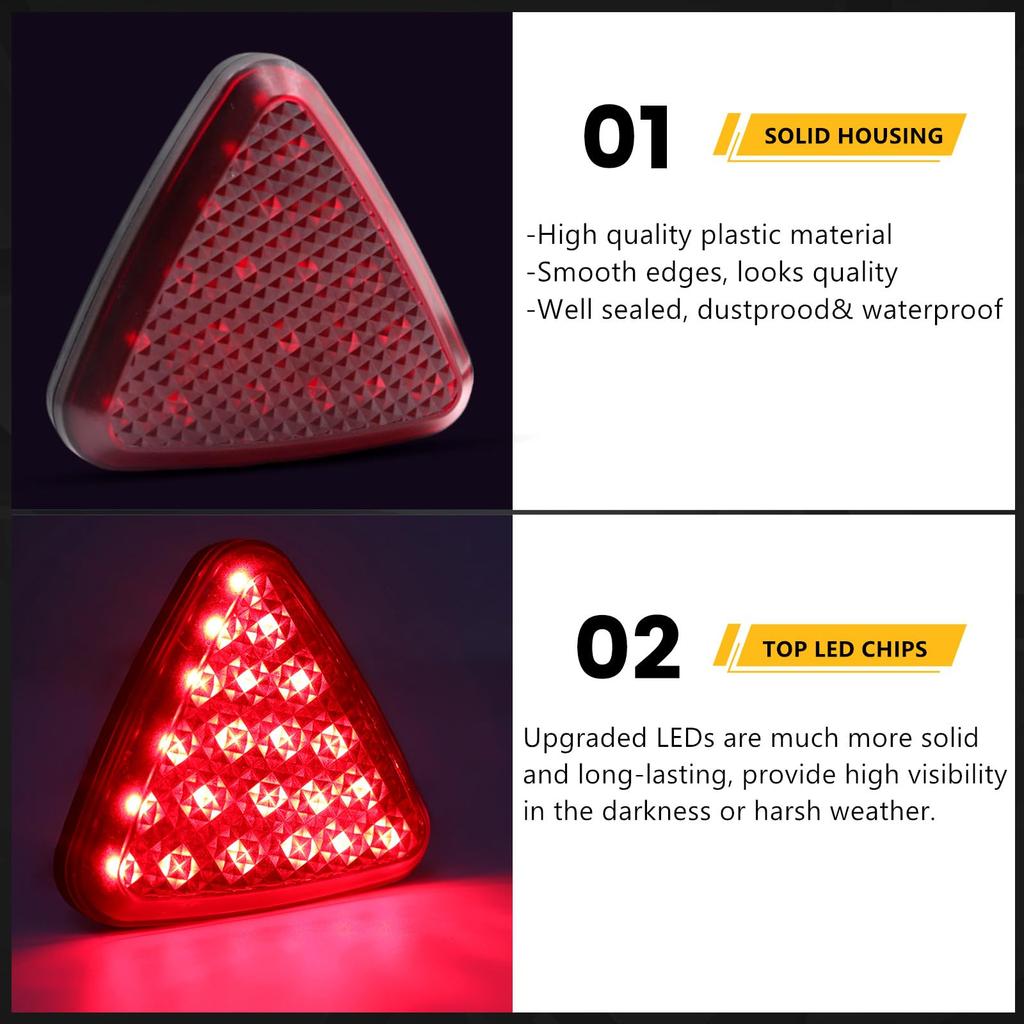 F1 Brake Light, Tail Lamp, LED, 12 V, For Cars, Flashing, Strobe, Lighting, Warning